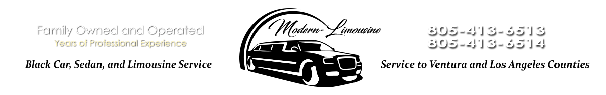 Modern-Limousine | Black Car, Sedan, and Limo Service | Simi Valley, Ventura County, LA County